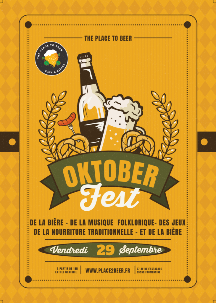 Affiche de l'oktoberfest 2023 à fromentine