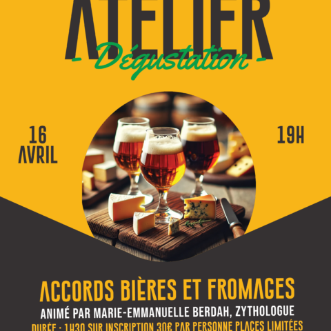 affiche bière et fromage